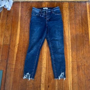 Abercrombie high rise super skinny ankle jeans